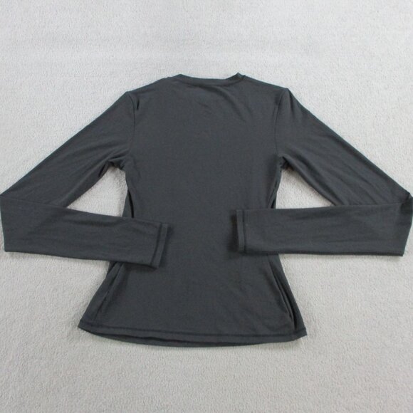 SKIMS Fits Everybody Long Sleeve T Shirt Womens XS Onyx Black Stretch NWT NEW - Picture 4 of 10
